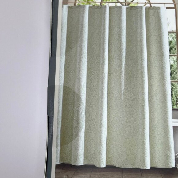 William Morris & Co Chrysanthemum Floral Shower Curtain - Picture 2 of 4